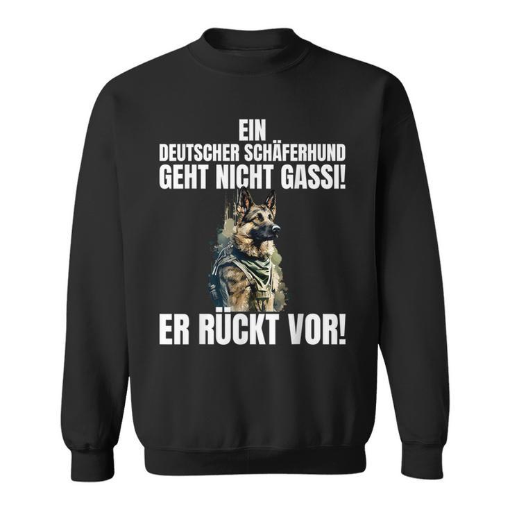 With German Shepherd German Shepherd Geht Nicht Gassi Er Rücktor Sweatshirt