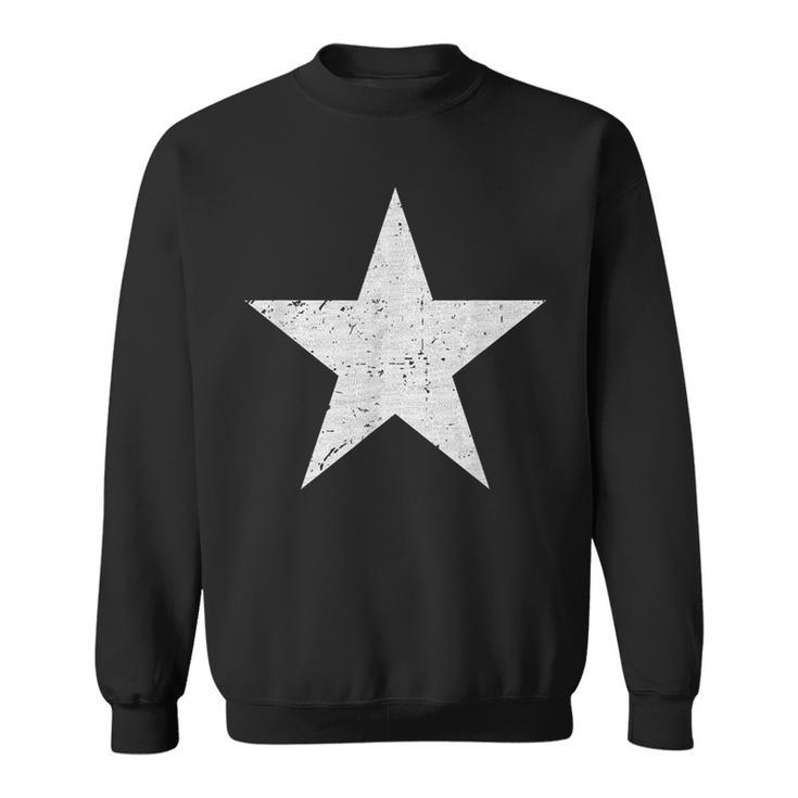 Gráfico De Estrella Blanca Grande Estrella De Estilo Retrointage Camisa de entrenamiento