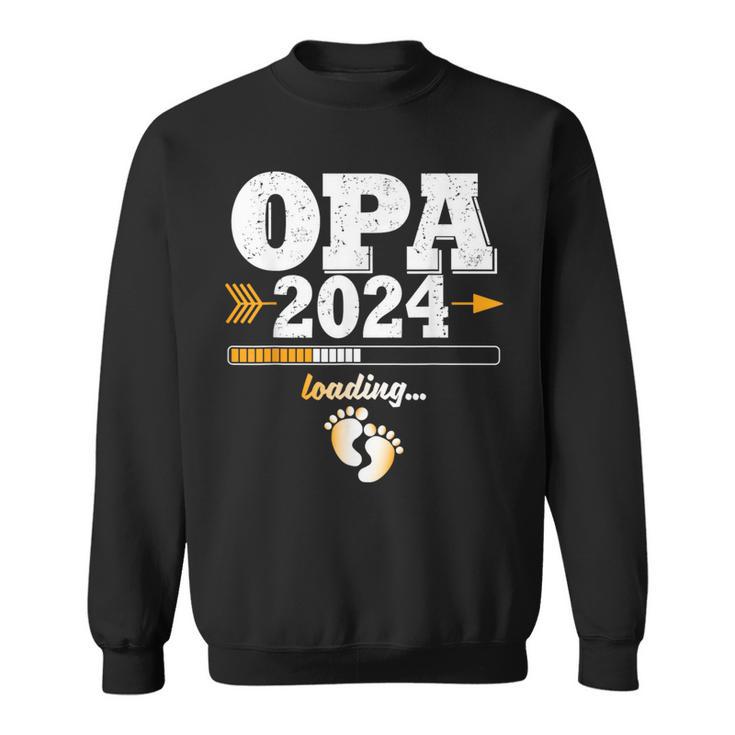 Grandpa 2024 Loading Werdender Opa Sweatshirt