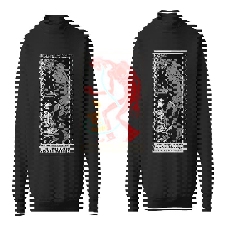 Grussom Krampus GreetingsDemon Regalo Di Natale Felpa
