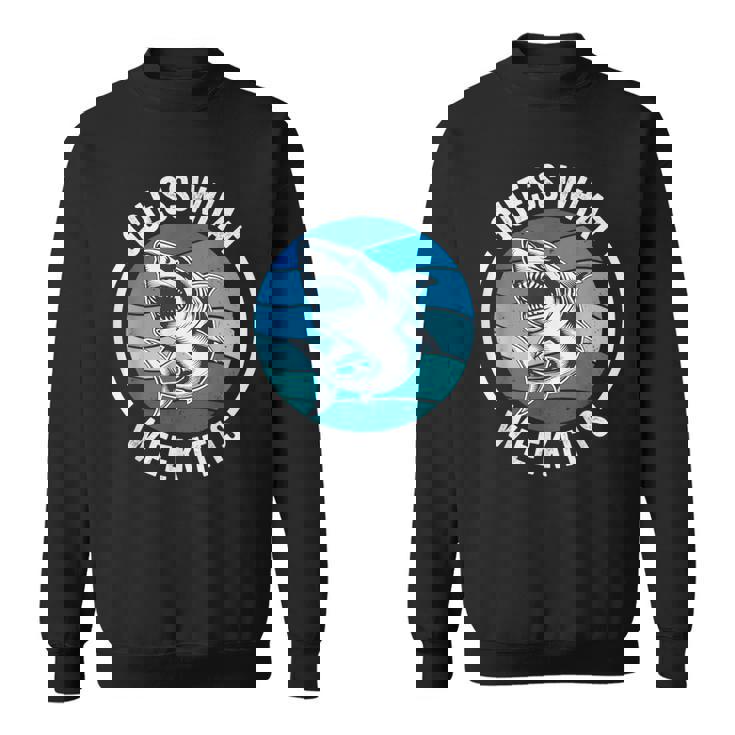 Guess What Week It Is Shark Joke Retro Vintage Ocean Sweatshirt