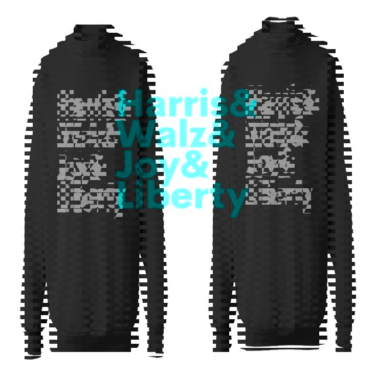 Harris Walz Joy Liberty Harris Walz Waltz 2024 Retro Sweatshirt