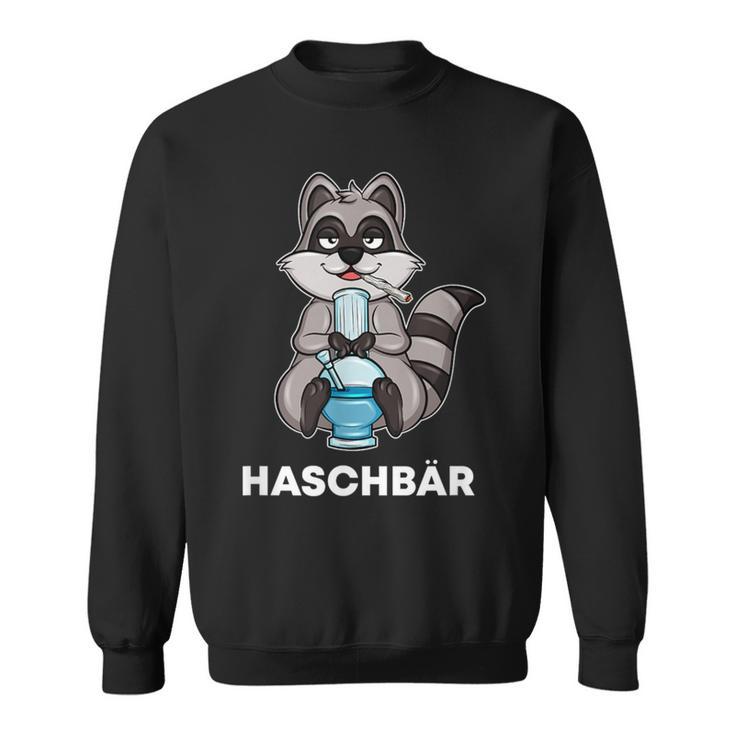 Haschbär Kiffender Waschbär Mit Joint Und Bong For A Boiffer Sweatshirt