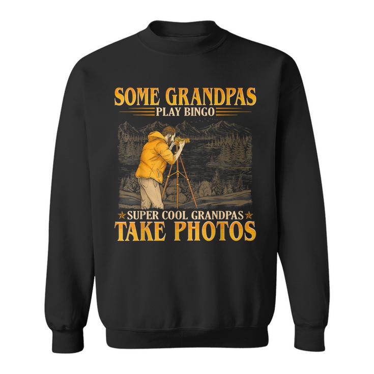 Herren Coole Opas Nehmen Sie Fotos Goldener Eleganter Stil Sweatshirt