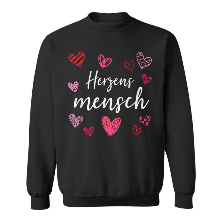 Herzensmensch Partneralentine's Day Friendship Sweatshirt