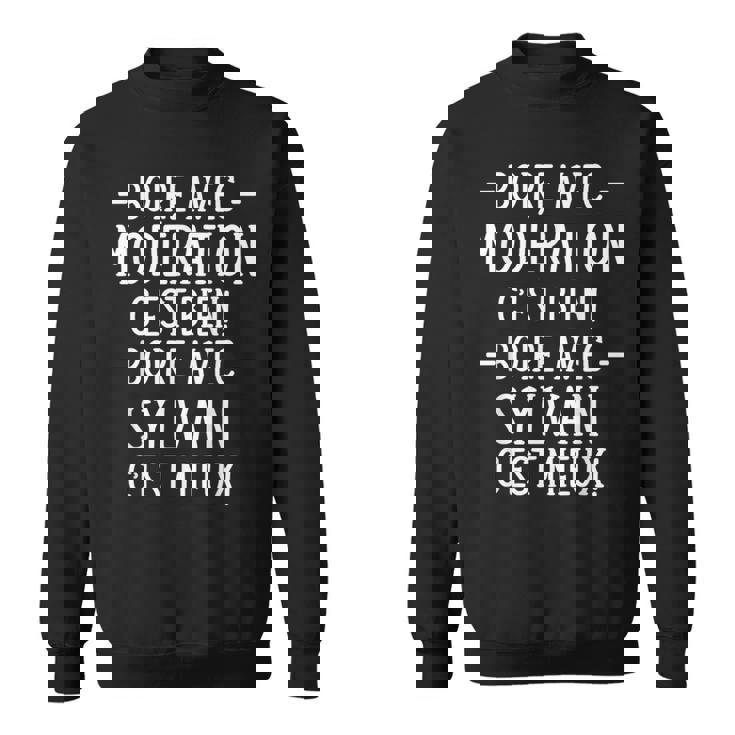 Humour Alcool Phrase Personnalisée Homme Apéro Bière Sylvain Sweater e