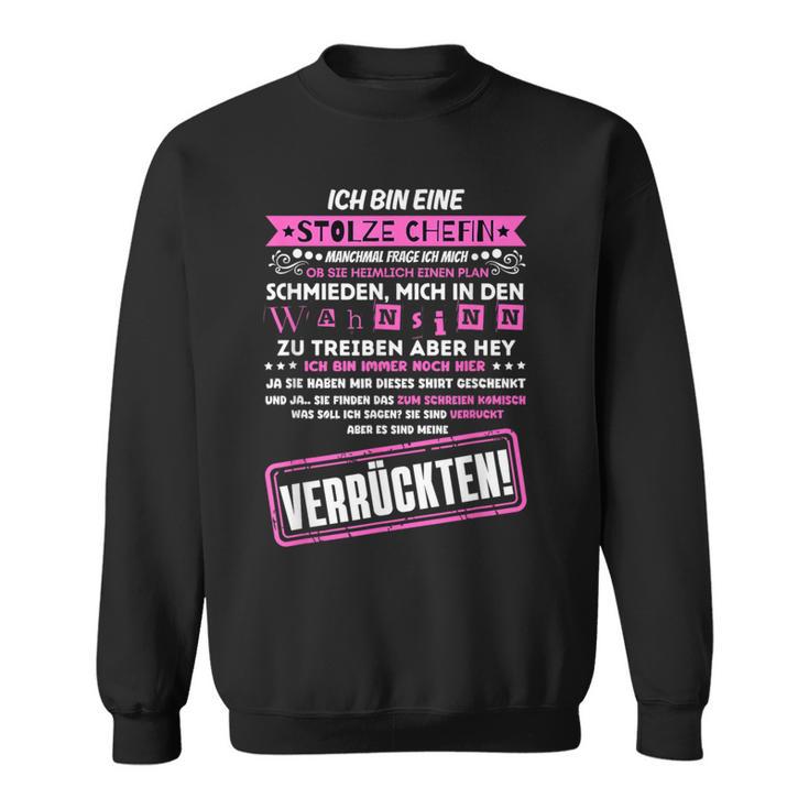 Ich Bin Eine Stolze Chefinon Einer Truppeerrückter Sweatshirt