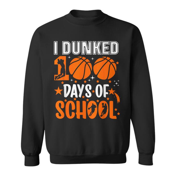 Ich Habe 100 Tage In Der Schule Eingetaucht Basketball 100 Tag Lehrer Sweatshirt