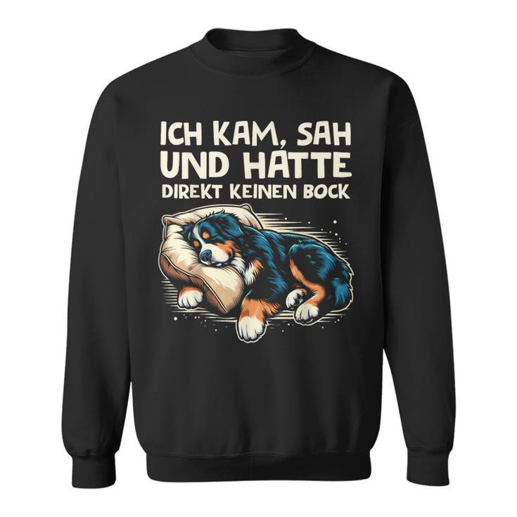 Ich Kam Sah Und Hatte Direkt Keinen Bock Bernese Mountain Dog Sweatshirt