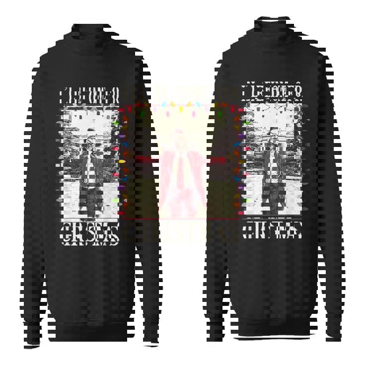 I'll Be Home For Christmas 2024 Family Xmas Pajamas Matching Sweatshirt