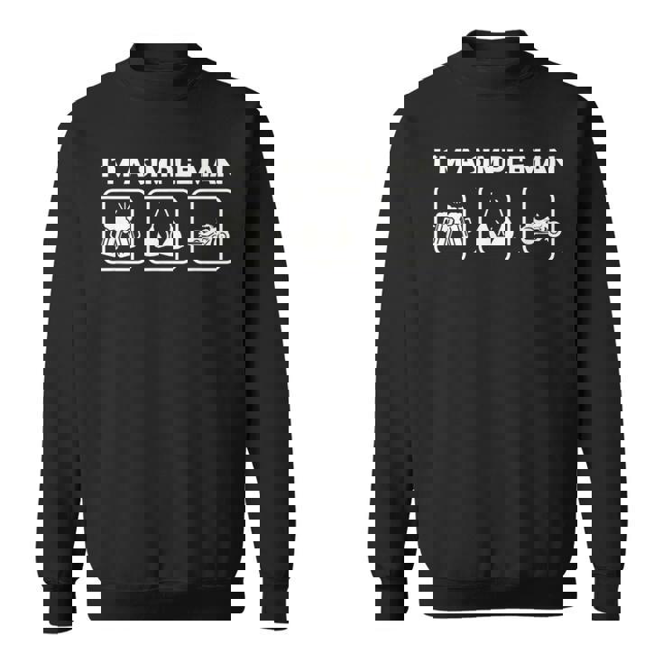 I´M A Simple Man Chopper Motorcycle Rider Hd Biker Felpa