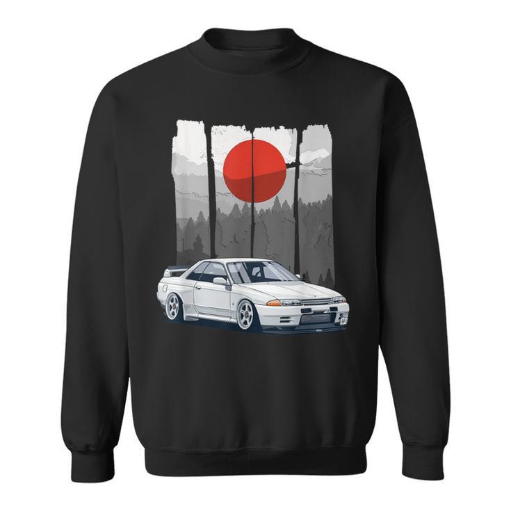 Jdm Skyline R32 Autotuning Japan Rising Sun Drift Sweatshirt