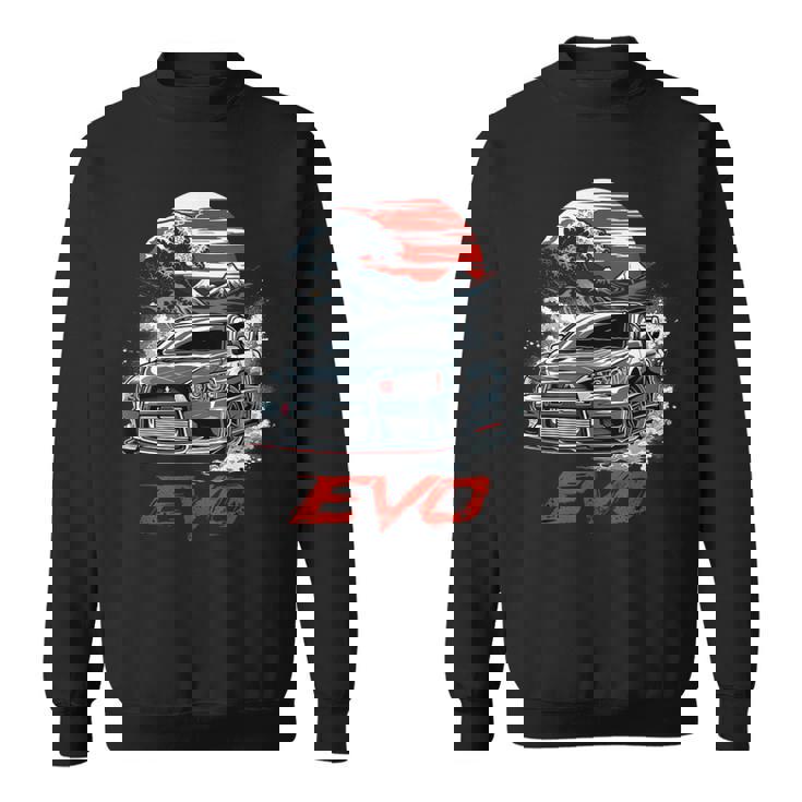 Jdm Wave Of Kanagawa Tokyo Giappone Evo Auto Da Deriva Giapponese Felpa