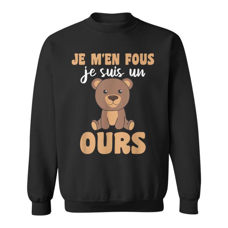 Sweat à Capuche Triceratops - Message Humoristique 'Je M'en Fous, Je Suis Un Triceratops', Coupe Classique
