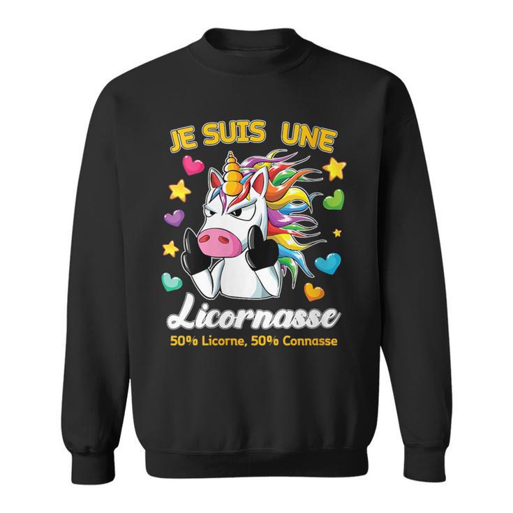 Pin's "Licornasse" Argenté - 20 Mm - Humour, 50% Licorne 50% Connasse - Fixation Attache Papillon
