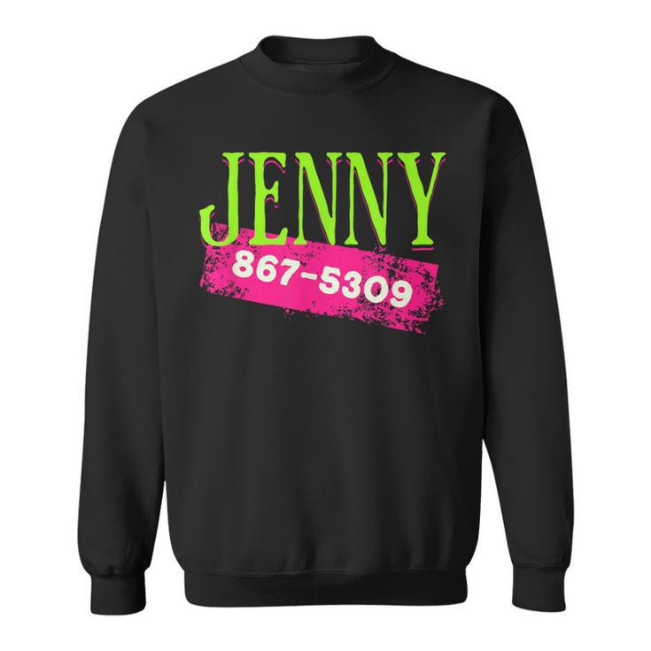 Jenny Phone Number 867-5309 Nostalgic And 80S Long Sleeve T-Shirt