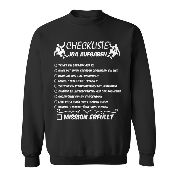 Jga Stag Party Tasks Checklist Jga S Sweatshirt