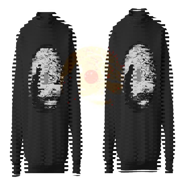 Kawaii Cat Anime Japanese Retro Cat Sweatshirt
