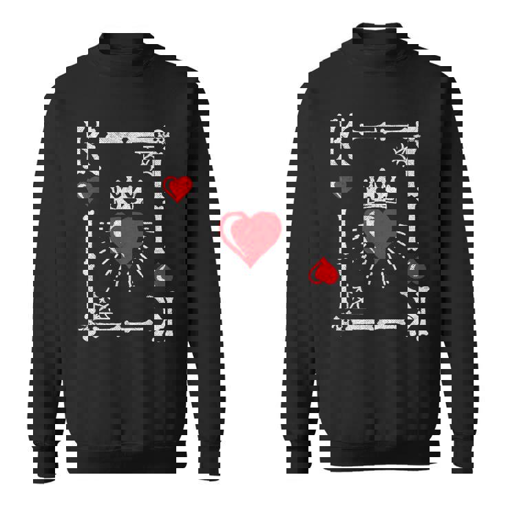 King Of Hearts Card Costume Halloween King Of Hearts Sweatshirt