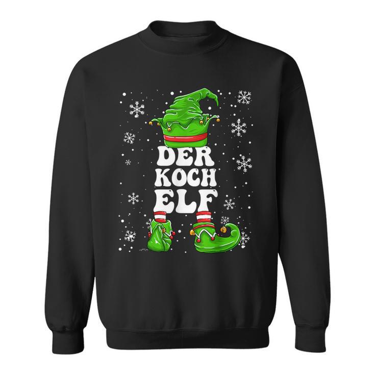 Koch Elf Christmas Elf Chef Sweatshirt