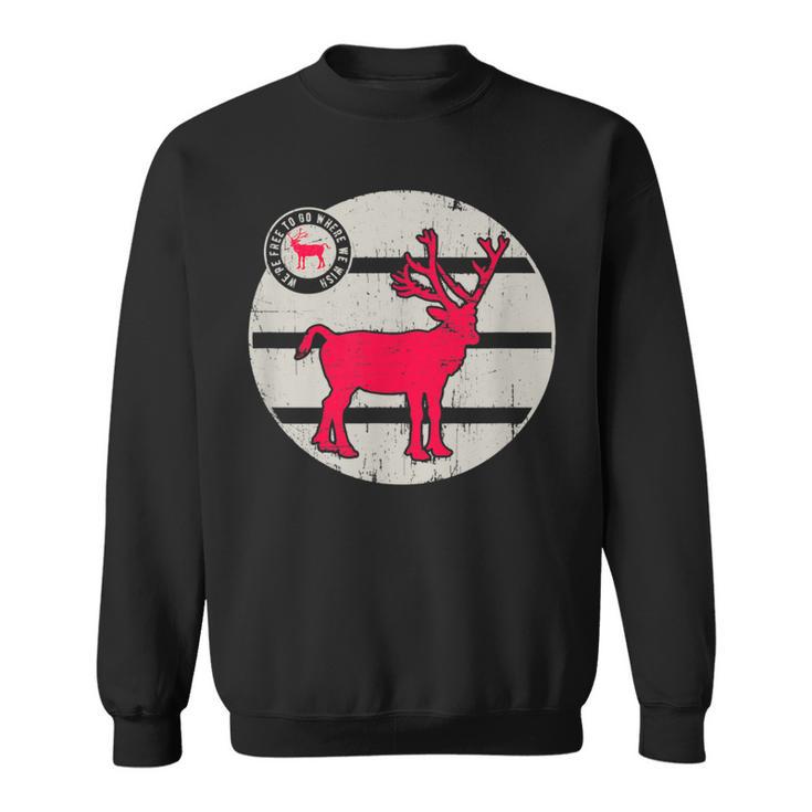 Lapland Reindeer Norway Sweden Finland Rudolph Reindeer Sweatshirt