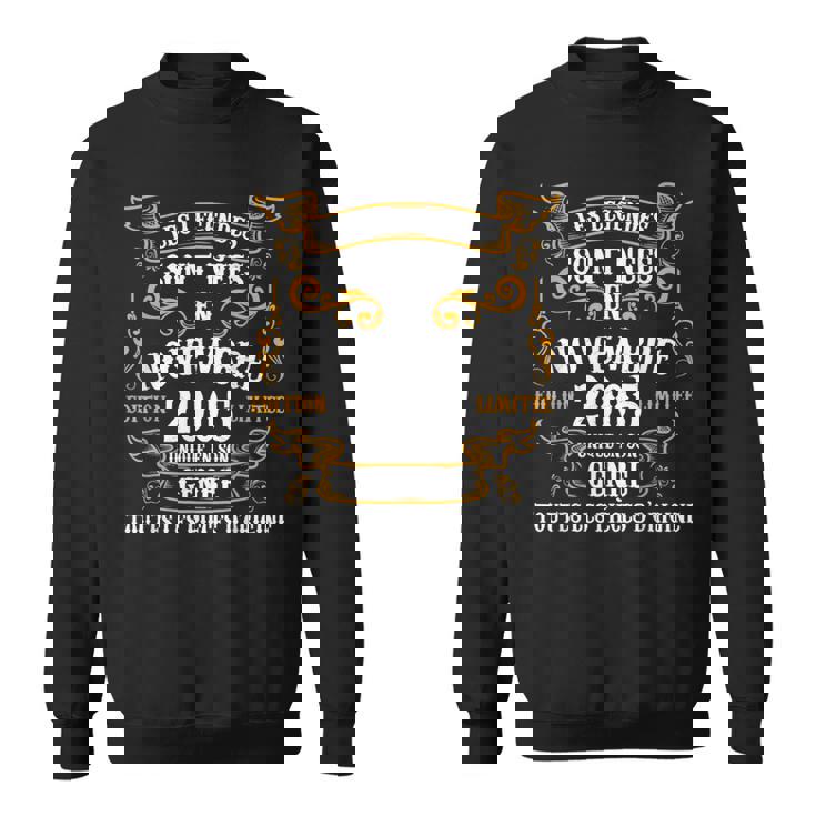 Les Legendes Sont Nees En Novembre 2005 18Th Birthday Men Sweater e