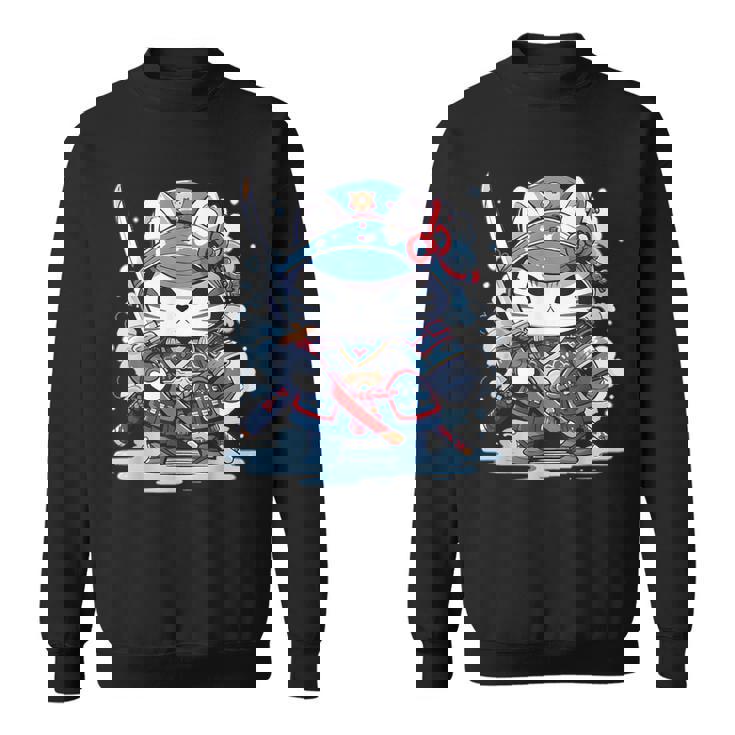 Linda Camisa Japonesa De Gato Samurái Tatuaje 2023 Kawaii Ninja Cat Camisa de entrenamiento