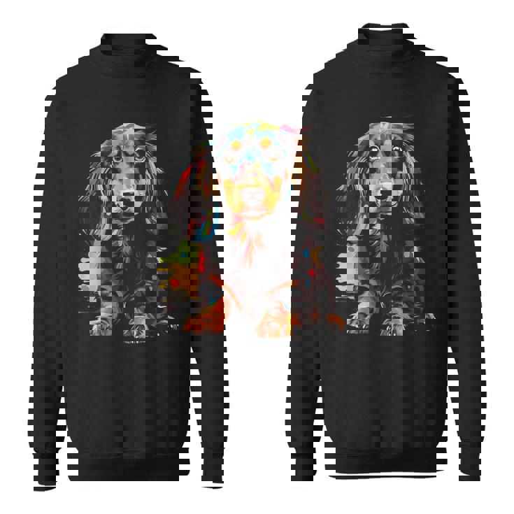 Long Hair Dachshund Puppy Best Dog Walking Pet Sweatshirt