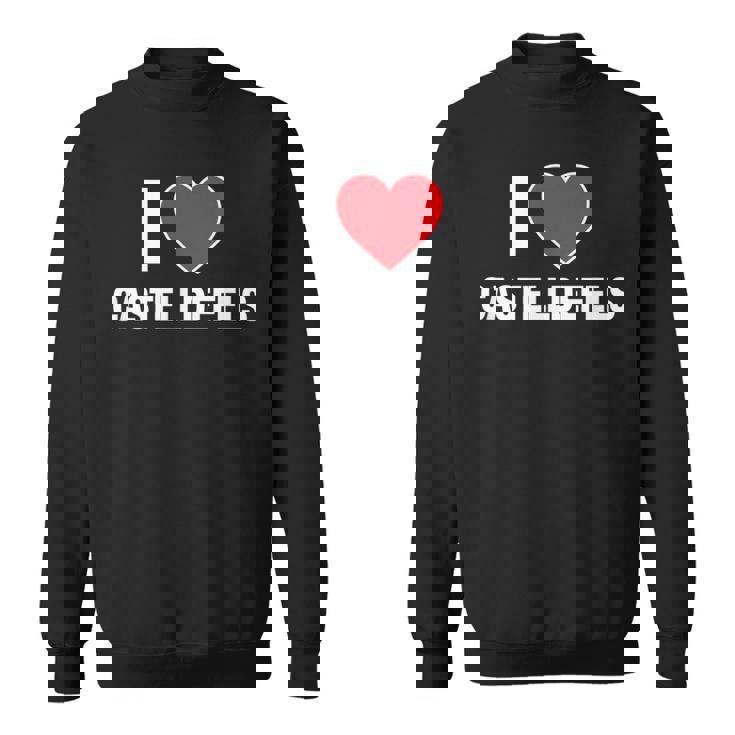 I Love Castelldefels Ciudad En España Con Red Love Heart Camisa de entrenamiento