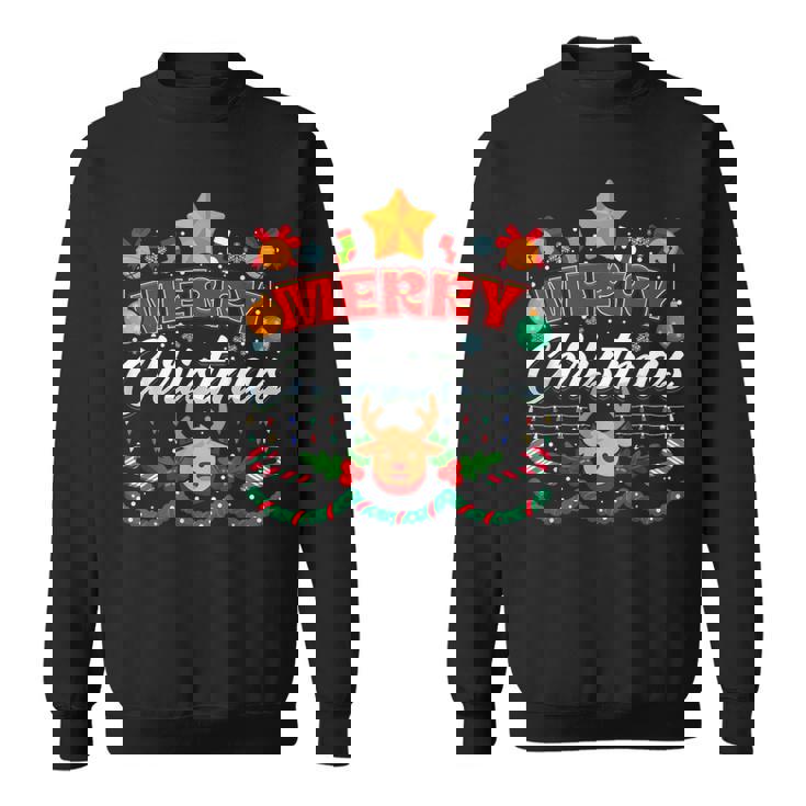 Merry Christmas Reindeer Family Merry Christmas Xmas Sweatshirt