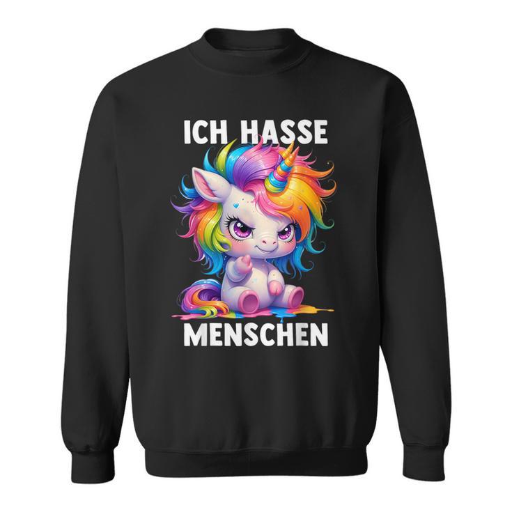 Misantroph Ich Hasse Menschen Sweatshirt