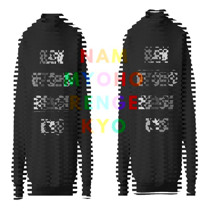 Nam Myoho Renge Kyo Arcobaleno Felpa