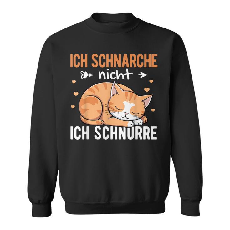 Nightdress Ich Schnarche Nicht Ich Schnurre Katzen Ich Schn Sweatshirt