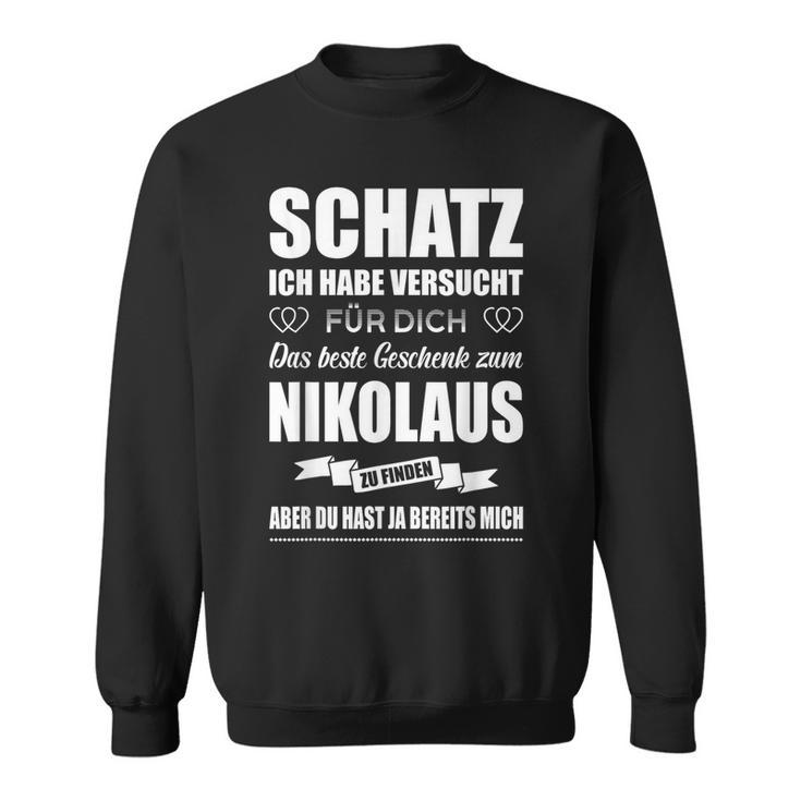 Nikolaus Für Sie Ehefrau Nikolaustag Für Him Ehemann Freund Sweatshirt