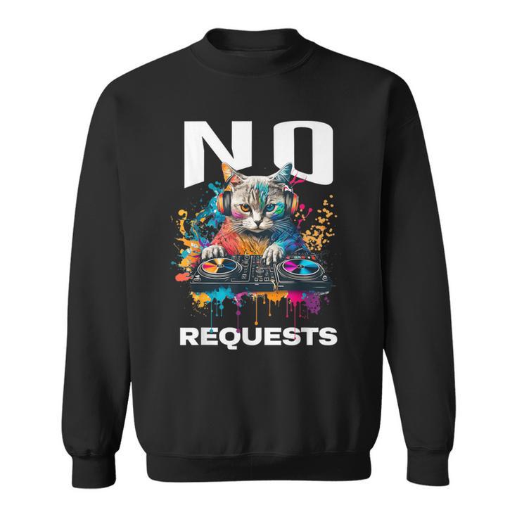 No Hay Peticiones Dj Cat Edm Dance Music Camisa de entrenamiento