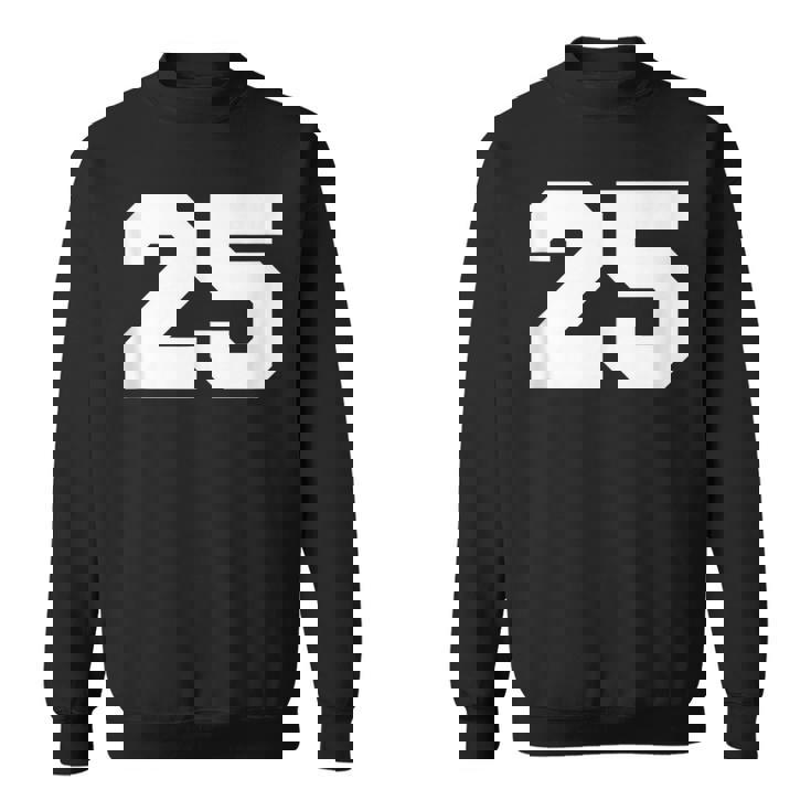 Number 25 Sports Jersey Player 25 Fan Front Printarsity Felpa