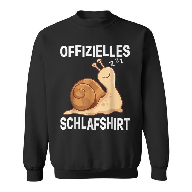 Offizieller Snail Sleep Schlafanzug Snail Late Sleeper Sweatshirt