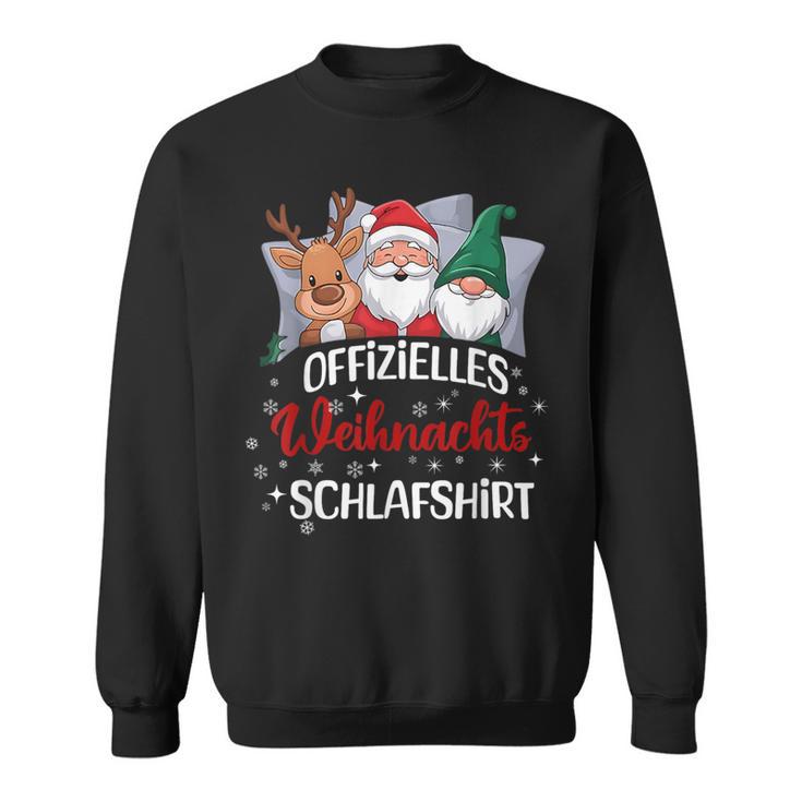 Offizielles Weihnachts Schlaf Lustig Familie Pyjama Sweatshirt