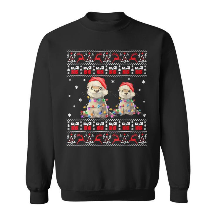 Otter christmas sweater hotsell