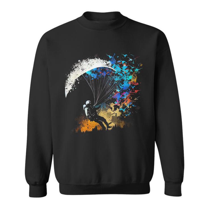 Paraglider Paragliding Paragliding Sweatshirt