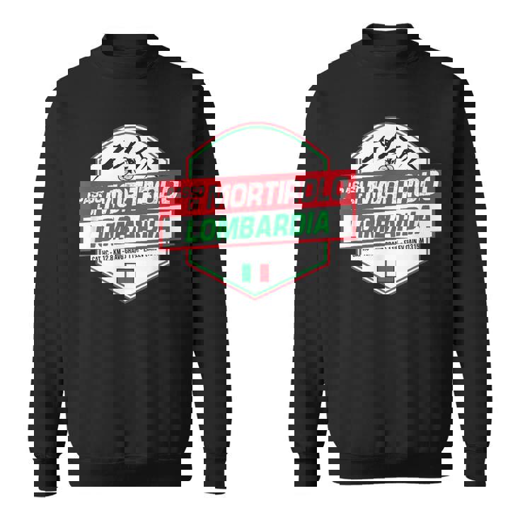 Passo Di Mortirolo Ciclista Lombardía Italia Ciclismoacaciones Camisa de entrenamiento
