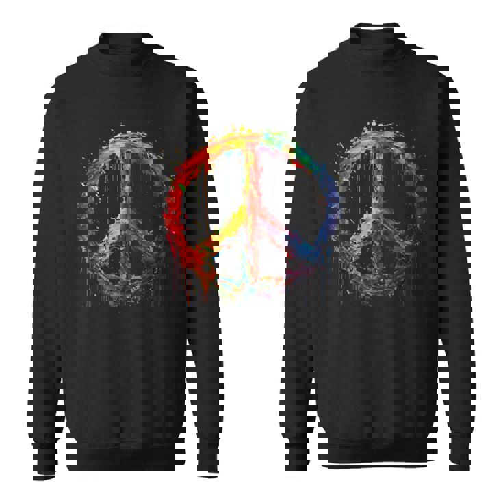 Peace Love Costume Hippie Symbole De Paix Années 60 Et 70 Sweater e