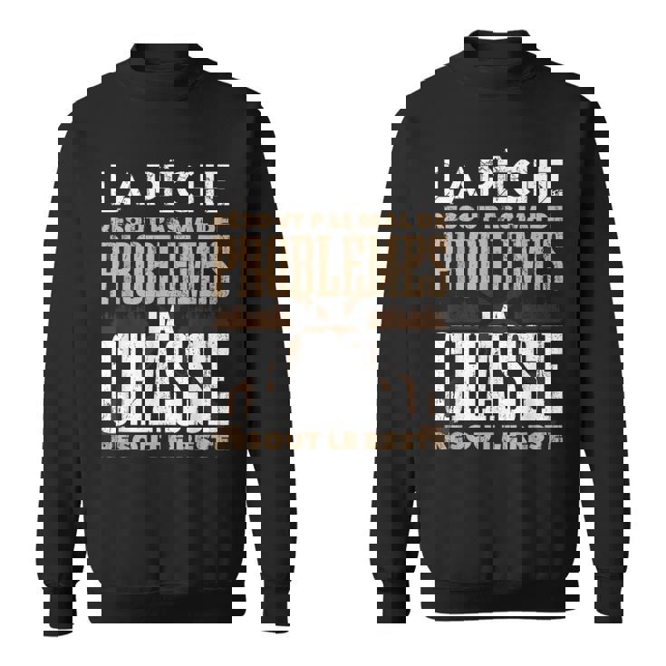 Pêche Chasse Homme Sanglier Cadeau Chasse Hommes Sweater e