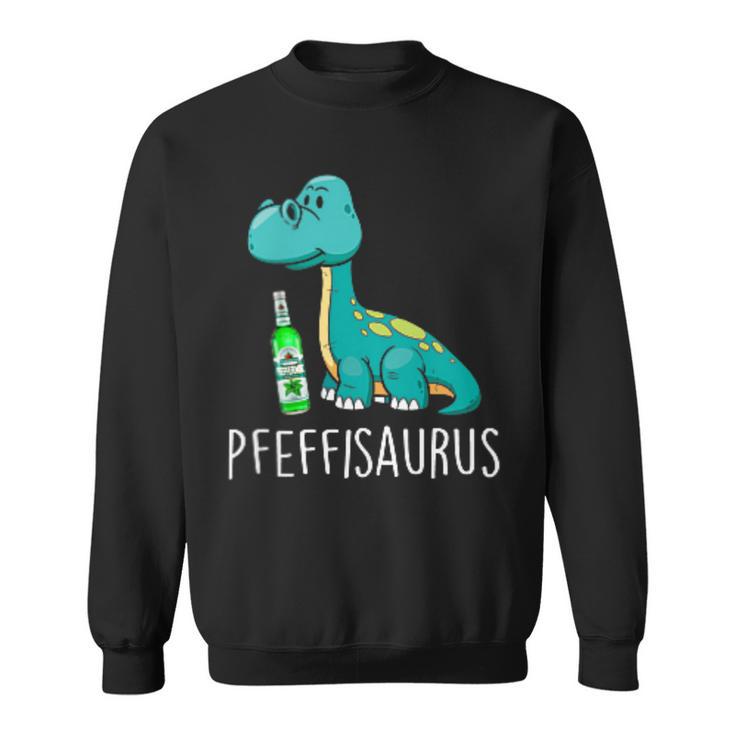 Pfeffisaurus Dino Peppermint Liqueur Running Party S Sweatshirt