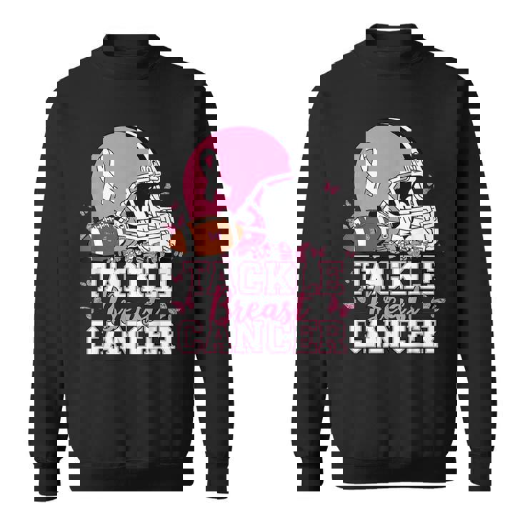 Pink Out Tackle Breast Cancer Awareness American Football Sweatshirt