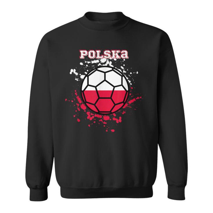 Polen Fußball Polska Fan-Trikot Mit Polnischer Flag Sweatshirt