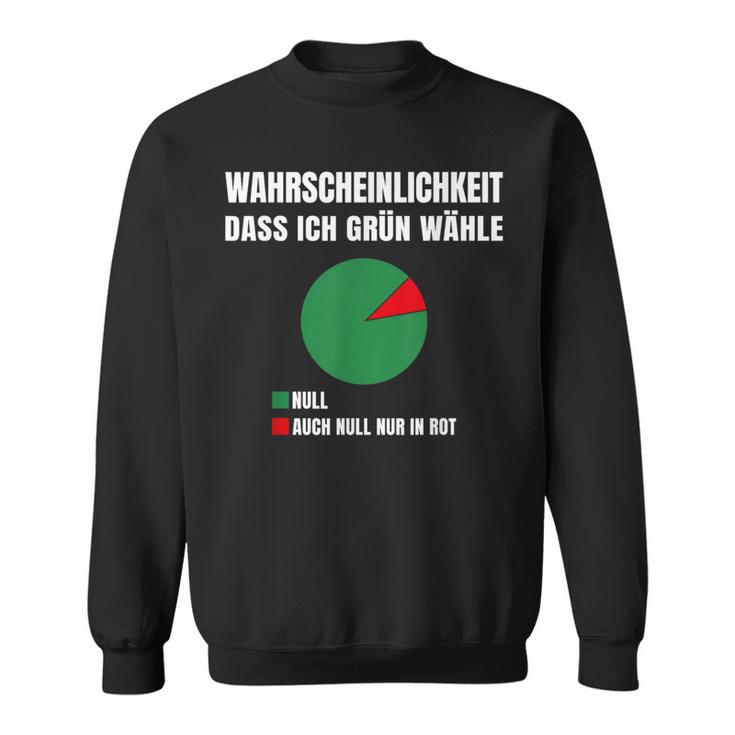 Probability Dass Ich Gegen Grüne Grün Nein Danke Sweatshirt