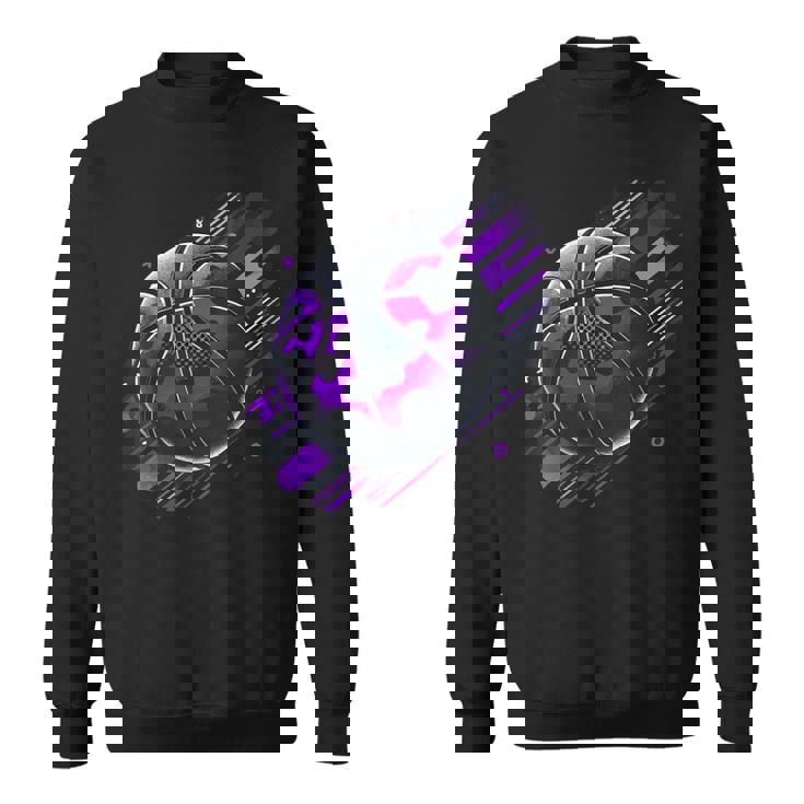 Purple Basketball Camouflage Sweatshirt