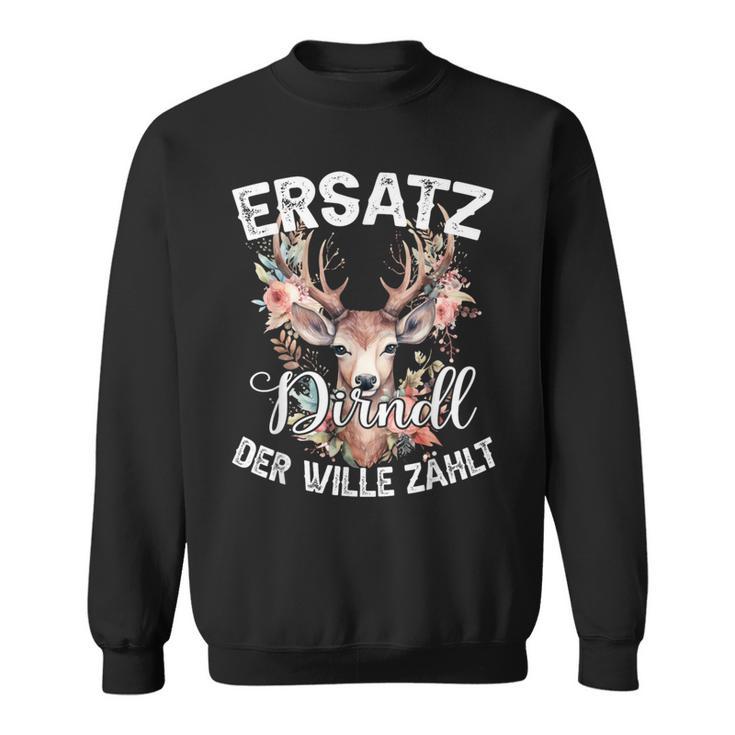 Replacement Dirndl Der Wille Zählt Deer Oktoberfest Sweatshirt