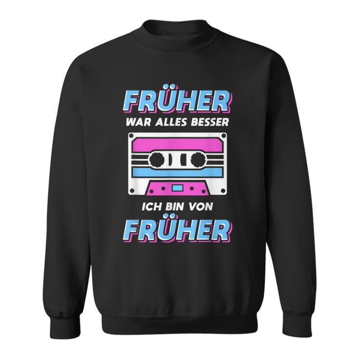 Retro Cassette 70S 80S Fancy Dress 80S 90S Festival Sweatshirt